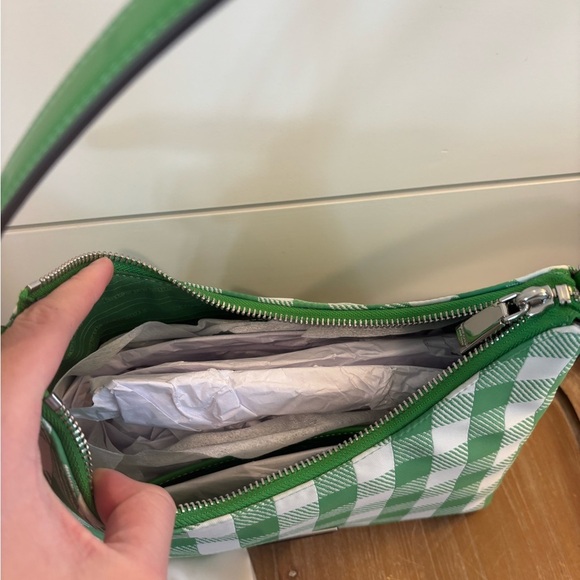 Kate Spade Sam Icon Gingham Printed Fabric Small Shoulder Bag NWT - Picture 14 of 14
